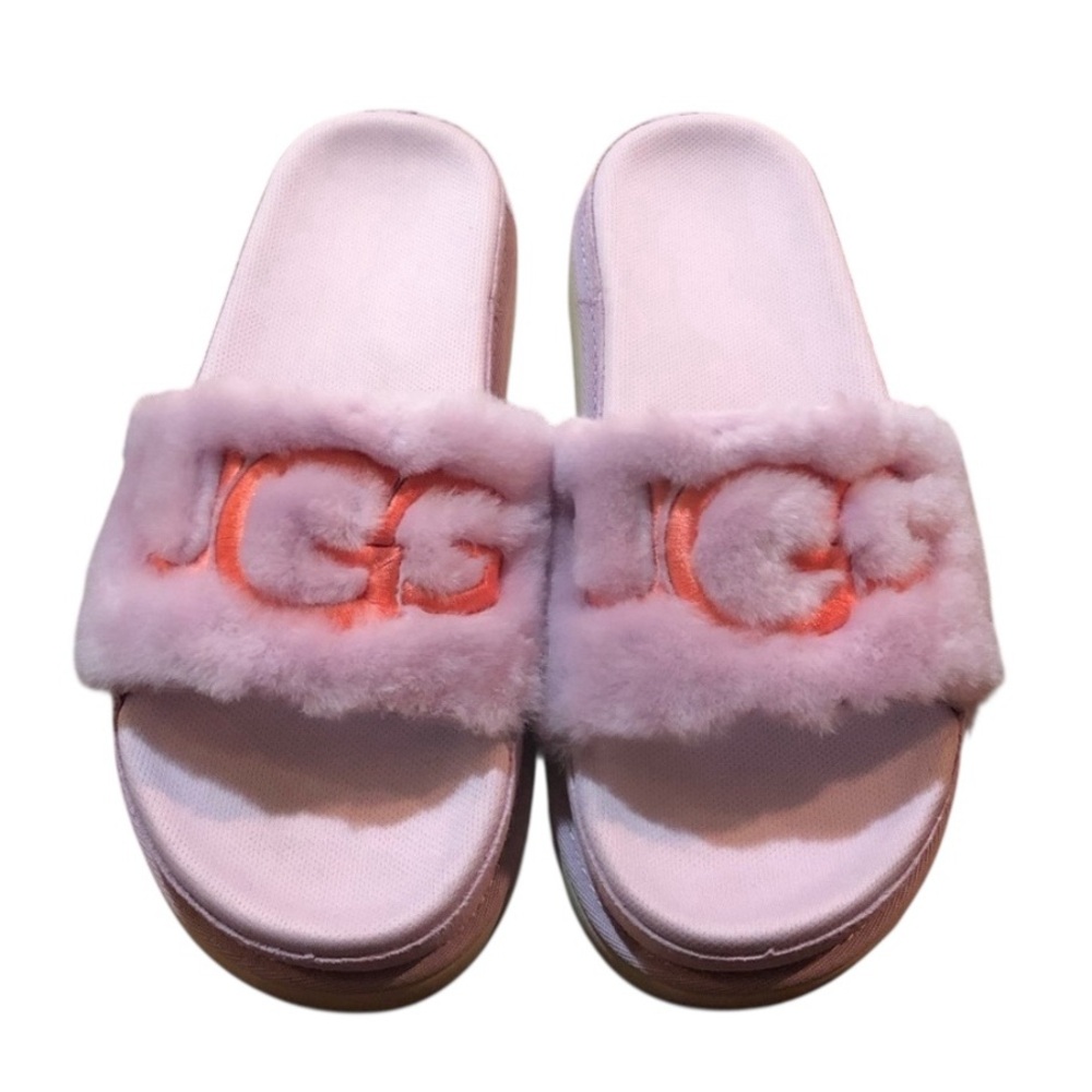 UGG Laton Fur Slide Sandals - Picture 2 of 8
